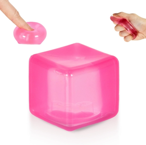 Slow-Rise Squeeze Cube Pink