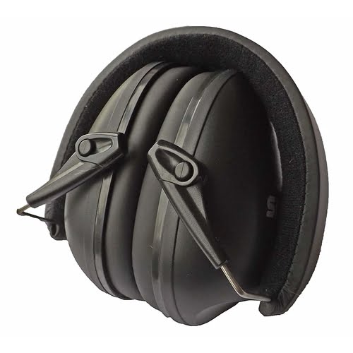 Snug Earmuffs Hearing Protectors Black Folded