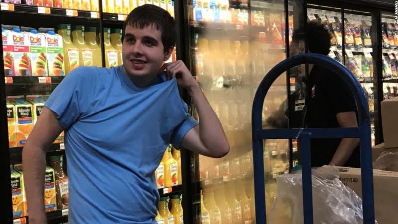 Teen with Autism Helps Stock Shelves