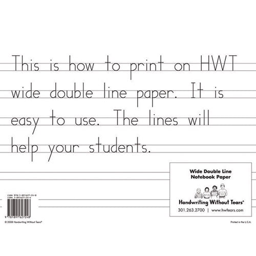 PAPER WRITING WIDE DOUBLE LINE