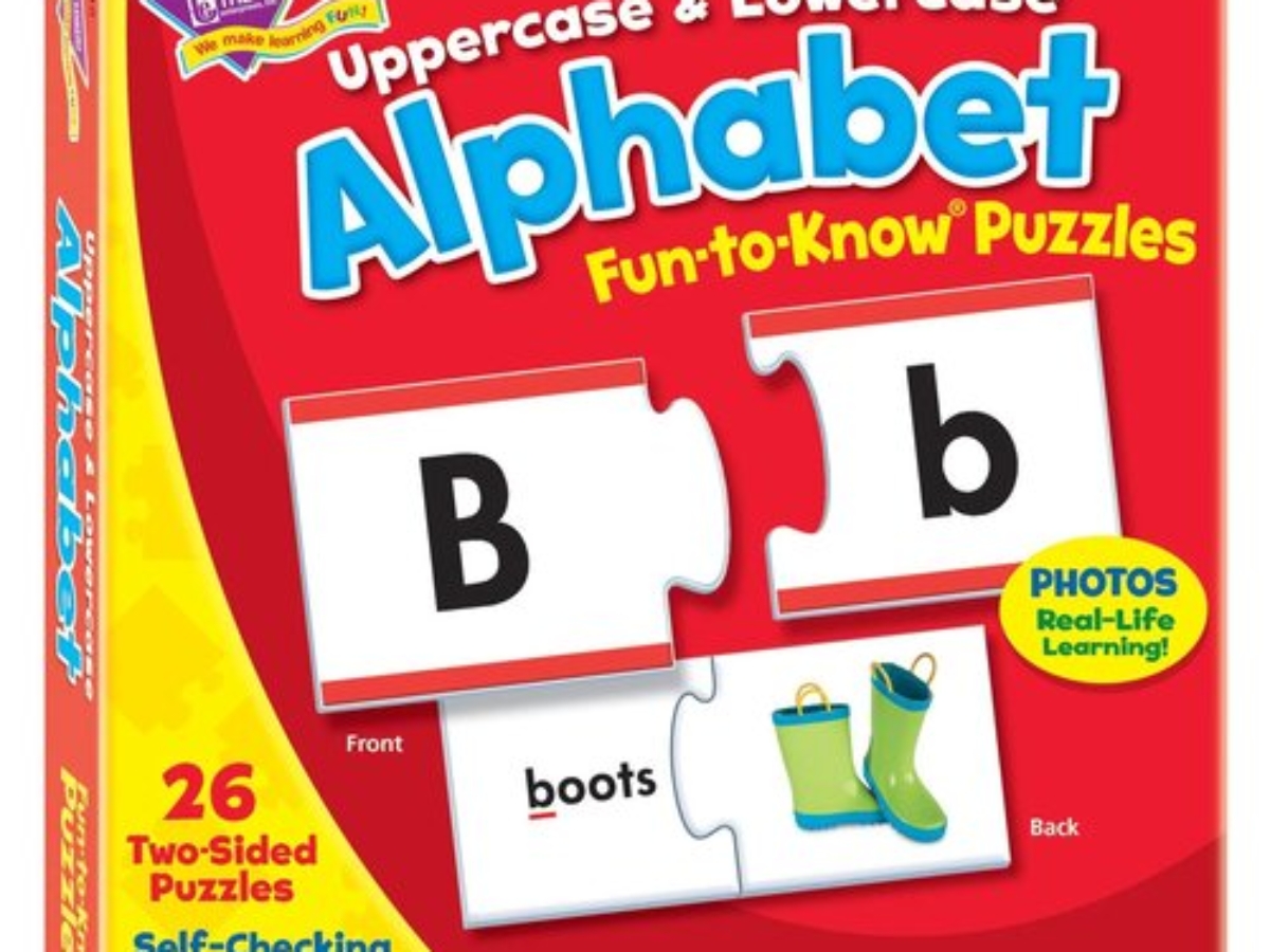 Trend Enterprises Uppercase and Lowercase Alphabet Puzzle Set