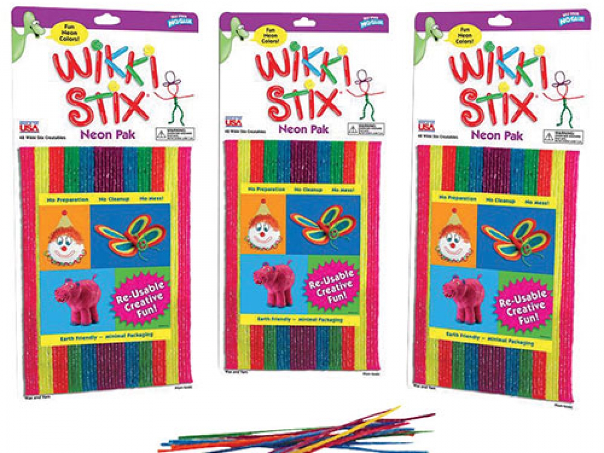Wikki Stix Yarn and Wax Sticks (Pack of 3 Sets of 48 - Neon Colors) -  Autism Learning Toys - Motor Skills Development Products