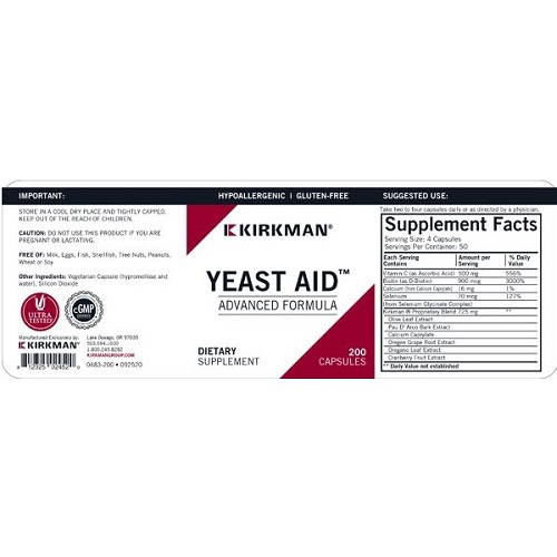 Yeast-Aid™Advanced Formula Hypoallergenic - 200ct - Image 3