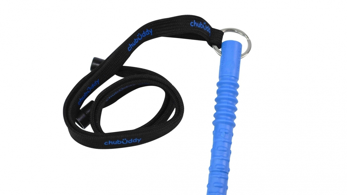 Blue Tube Zilla on Breakaway Neck Lanyard - Chu-Buddy Zilla Necklace