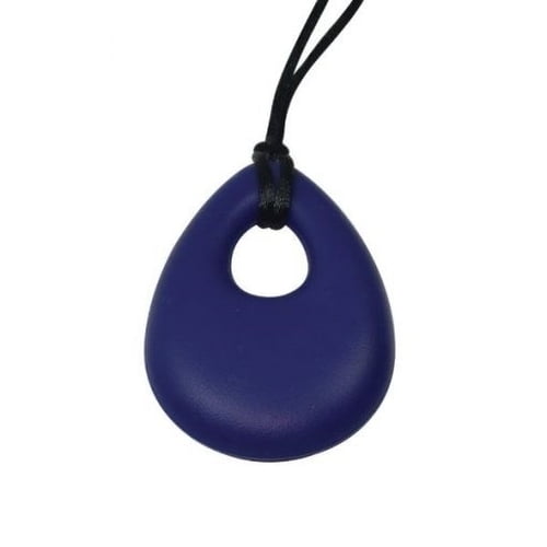 Navy Blue Chubuddy SpaceJet Chewy Pendant With Break Away Clasp Necklace