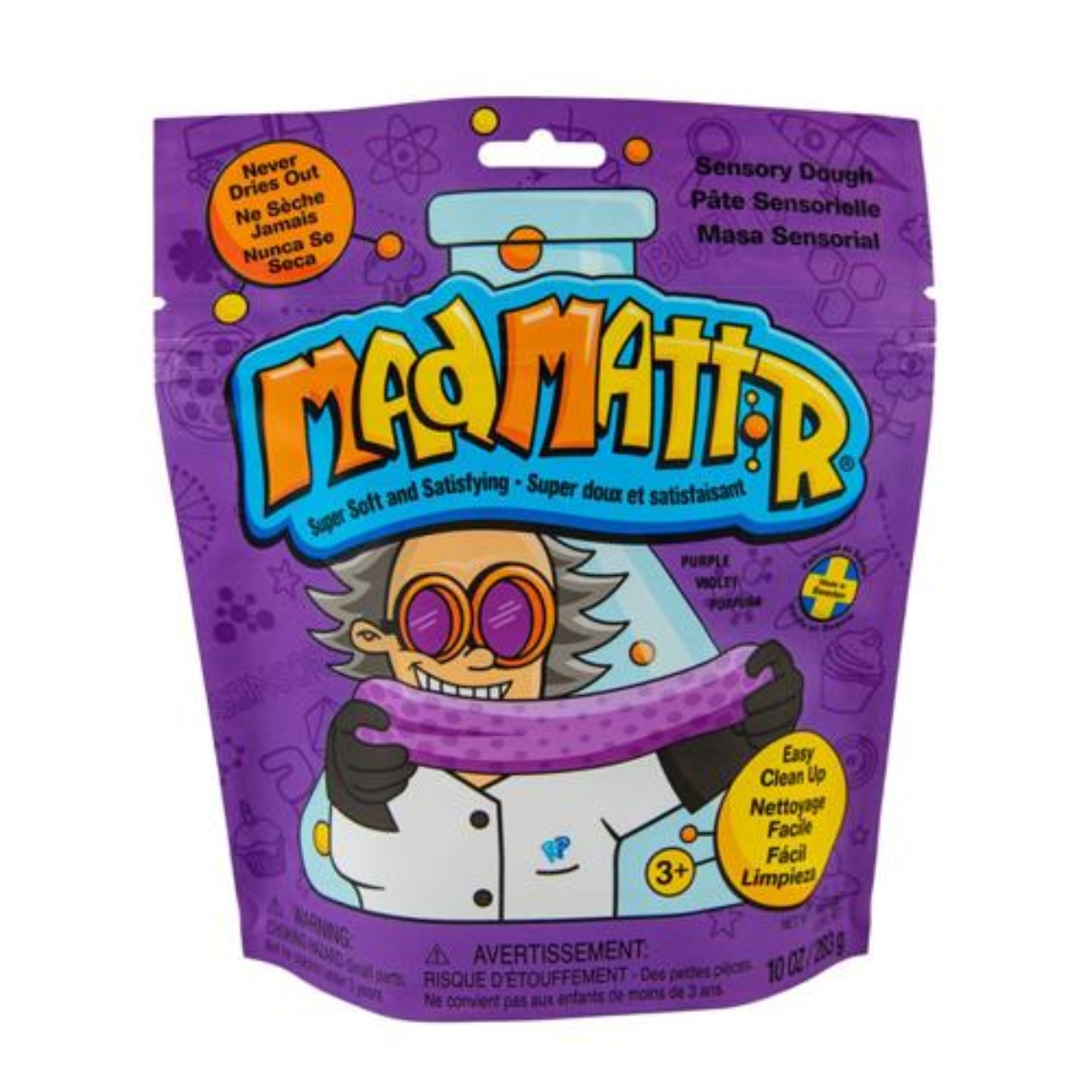 Mad Mattr Purple Sensory Dough – Never Dries Out | Ages 3+