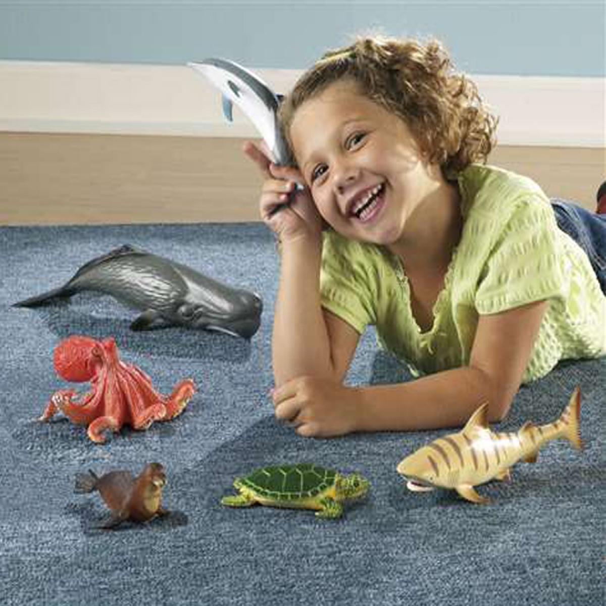 Learning Resources Assorted Jumbo Ocean Animals, Set of 6