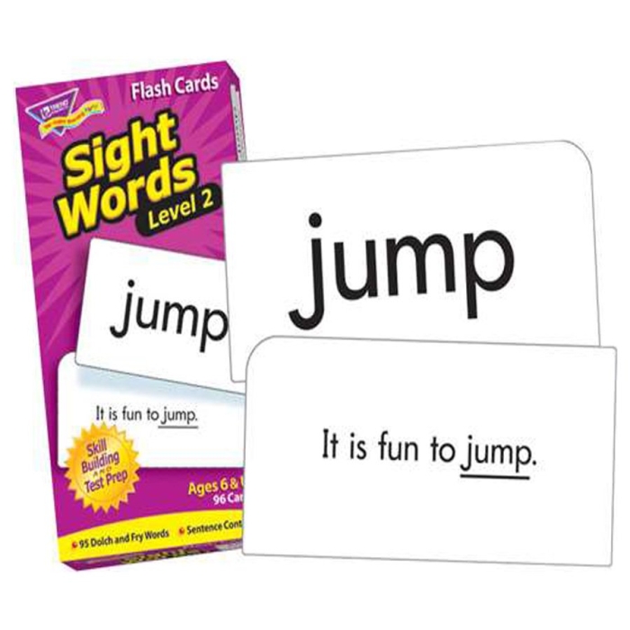 Trend Leveled Sight Words Level 2 Flash Cards - Set of 96