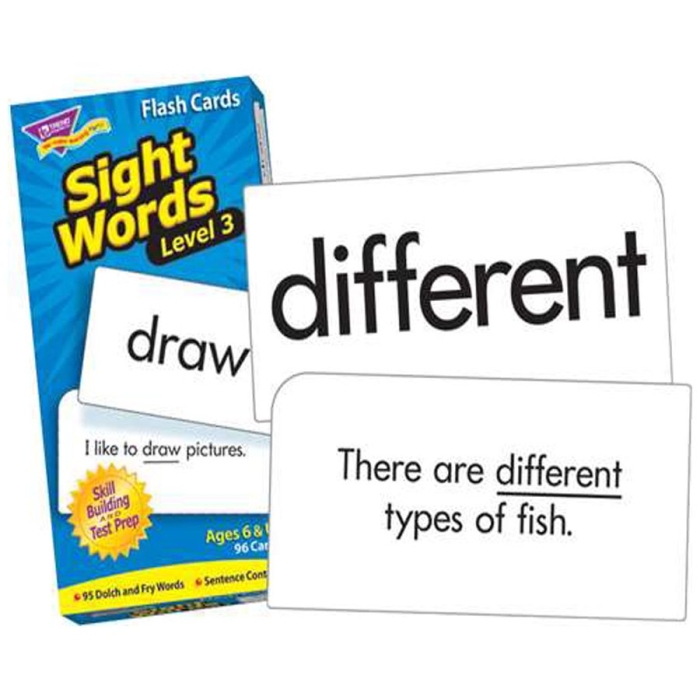 Trend Leveled Sight Words Level 3 Flash Cards - Set of 96