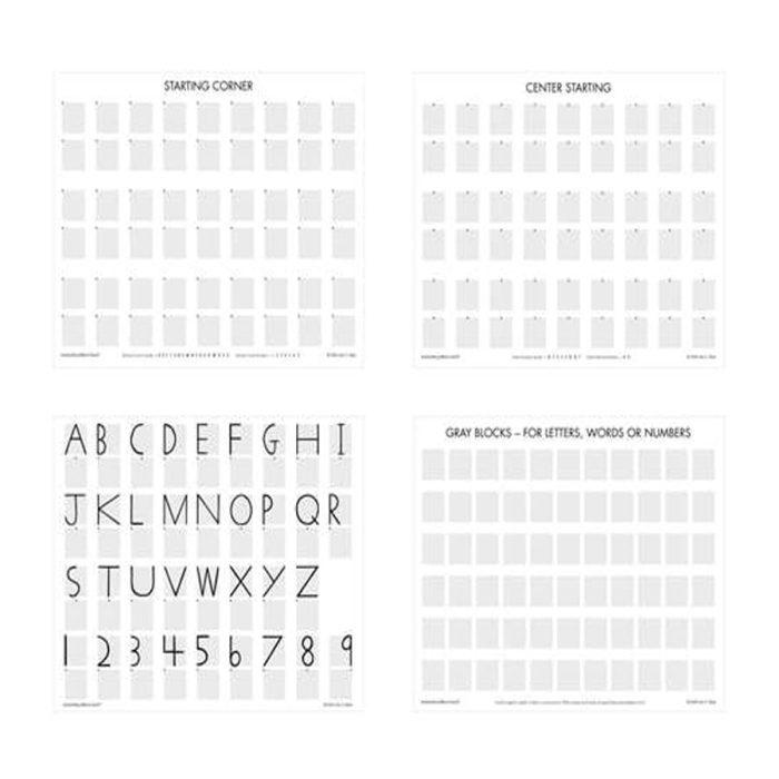 Handwriting Without Tears Block Paper - 8 1/2 x 11 inches - Set of 104 Sheets - Gray