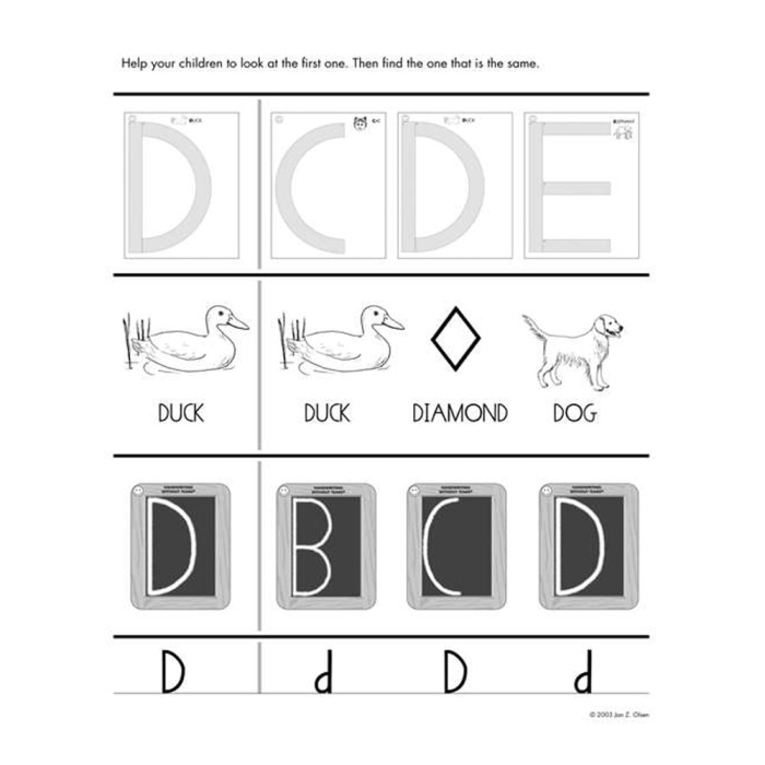 Handwriting Without Tears Capital Letter Cards - 8 1/2 x 11 - Set of 26