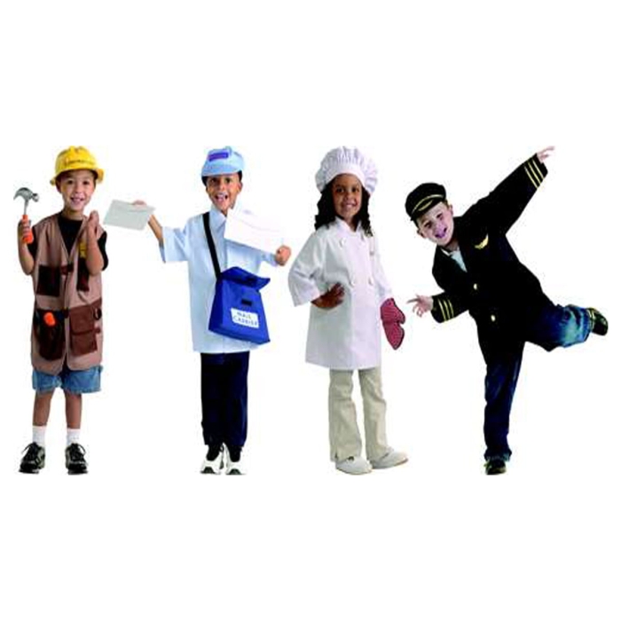 Brand New World Community Helper Costume Set, Set of 4