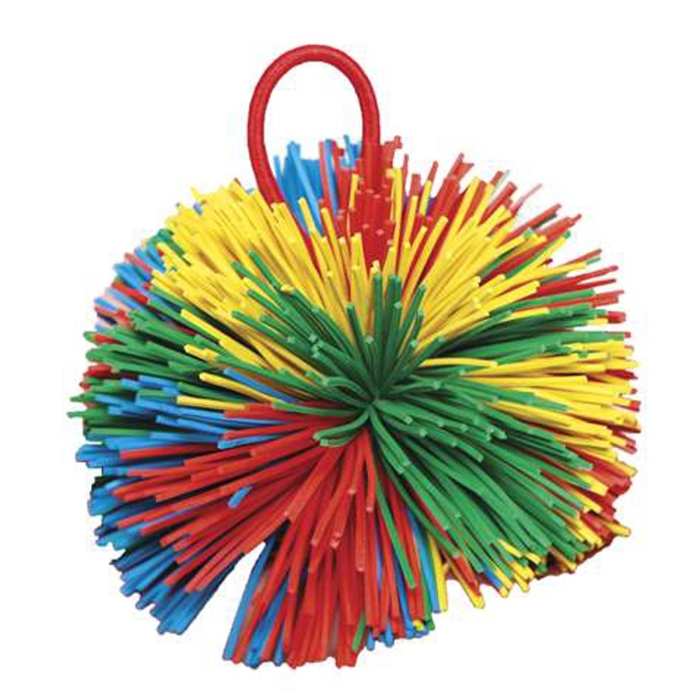 Sportime 2-1/2 in Rub-R-String Ball, Multiple Color
