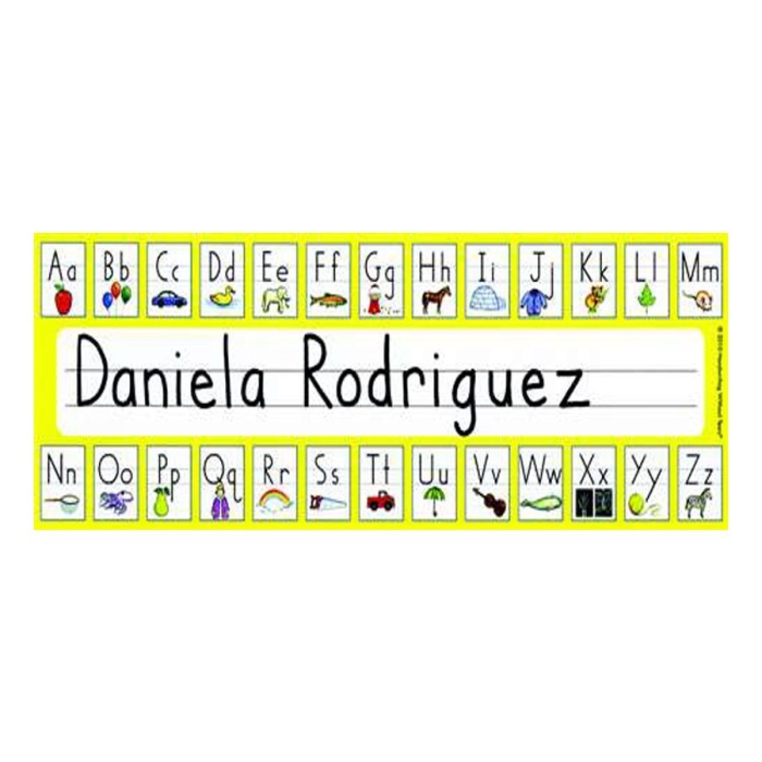 Handwriting without Tears Color Name Plate, 11 X 3-1/2 in, Pack of 30
