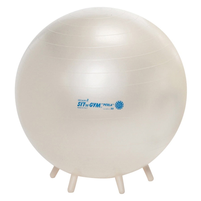 Gymnic Sit'N'Gym Therapy Ball, 22 in, Pearl White