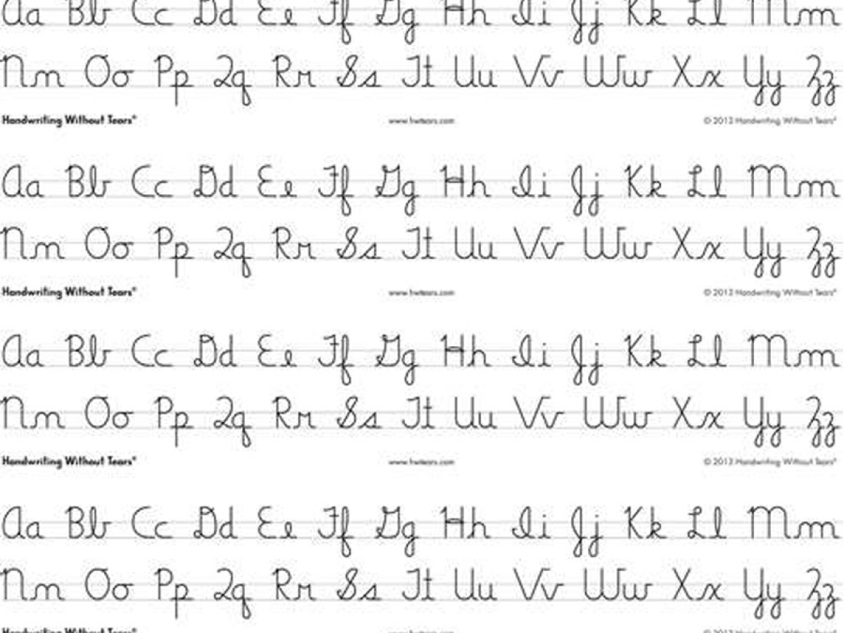 Handwriting Without Tears Cursive Printables
