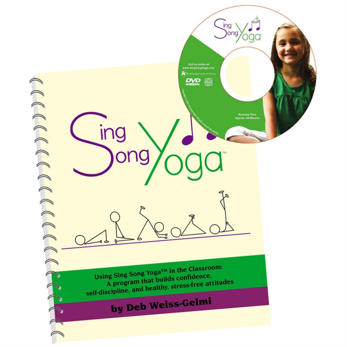 Sing Song Yoga Book with DVD and CD - calming - focus - control