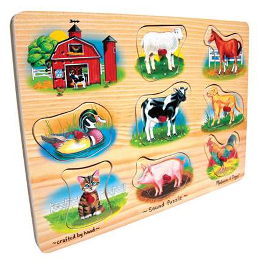 melissa & doug sound puzzle farm animals