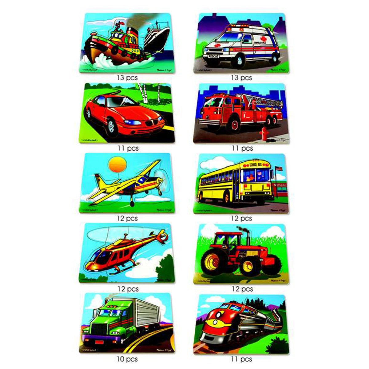 melissa and doug vehicle puzzle