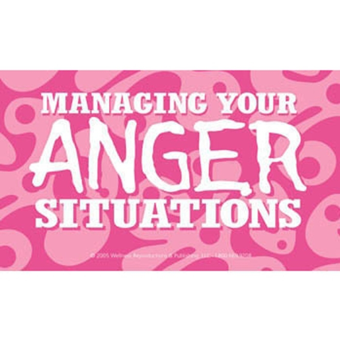 Managing Your Anger Situations Cards High School