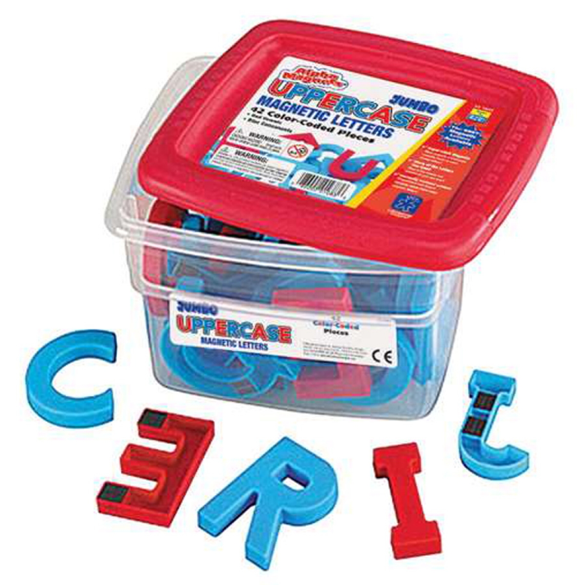 MAGNETS JUMBO UPPERCASE 2 COLOR SET OF 42