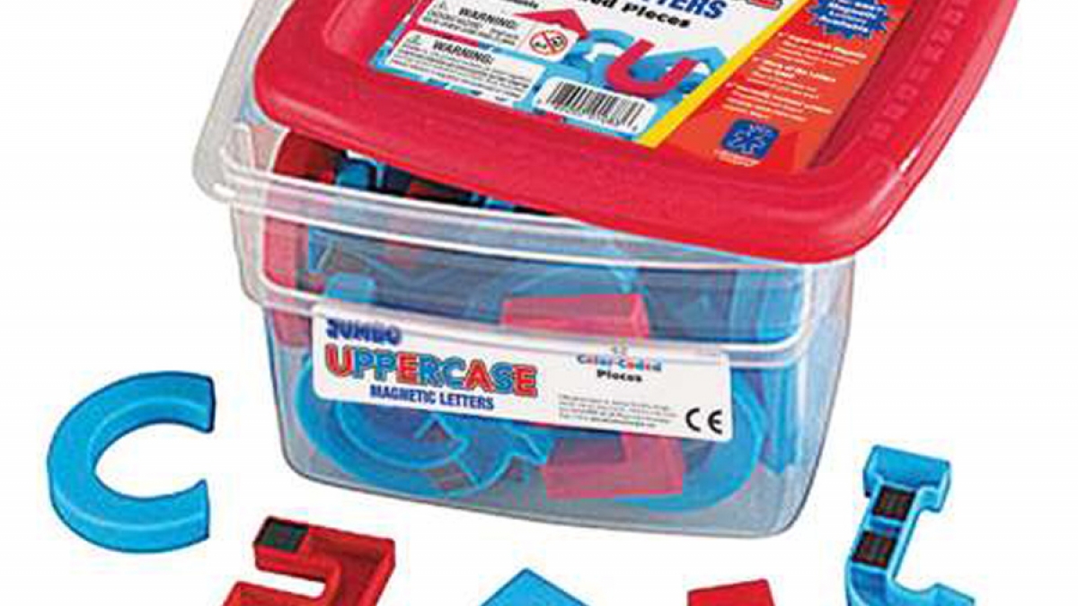MAGNETS JUMBO UPPERCASE 2 COLOR SET OF 42